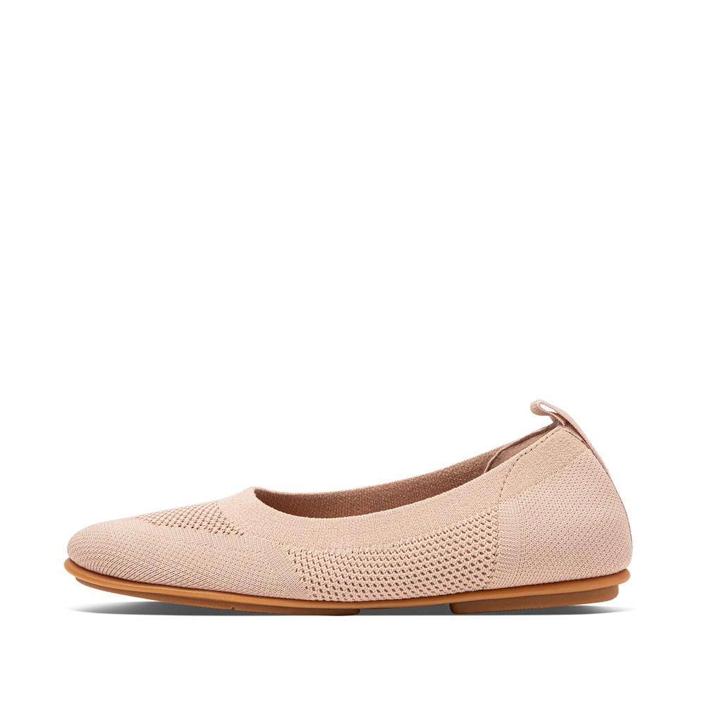 Fitflop Womens Ballet Flats - Allegro Airyknit - Beige - 189-BMPXAD